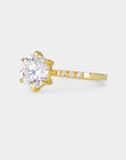 Star Solitaire Diamond Ring - 2.05ct Round Lab Diamond