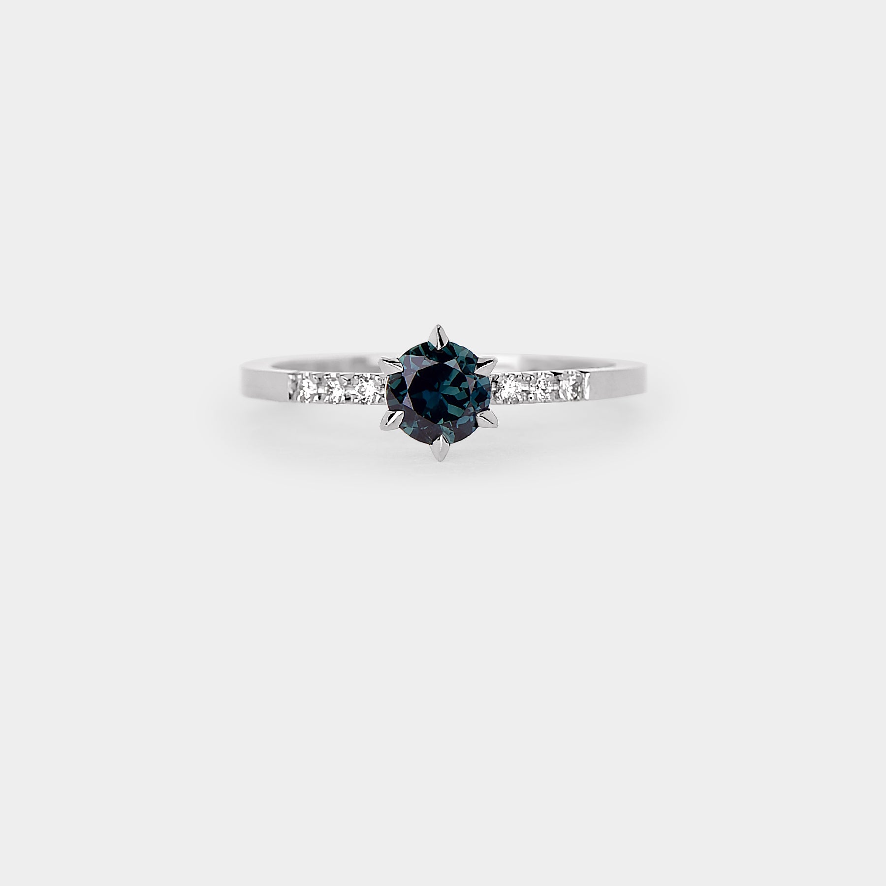 Star sapphire solitaire Ring - 0.565ct round sapphire