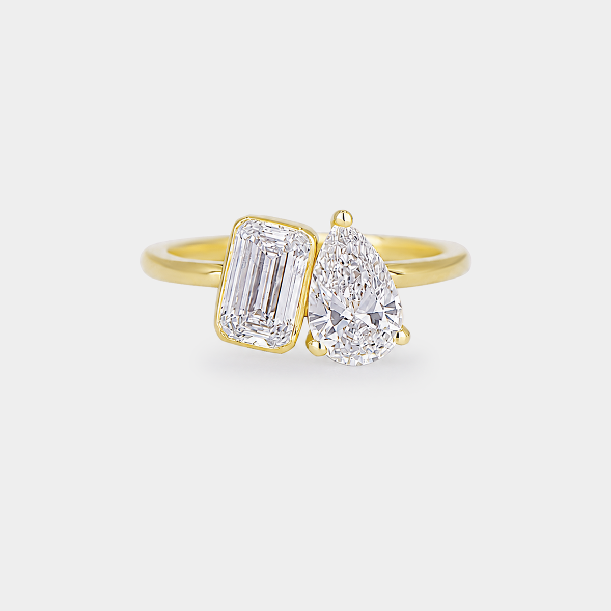 Toi et Moi Diamond Ring - 2.07ct lab grown diamonds