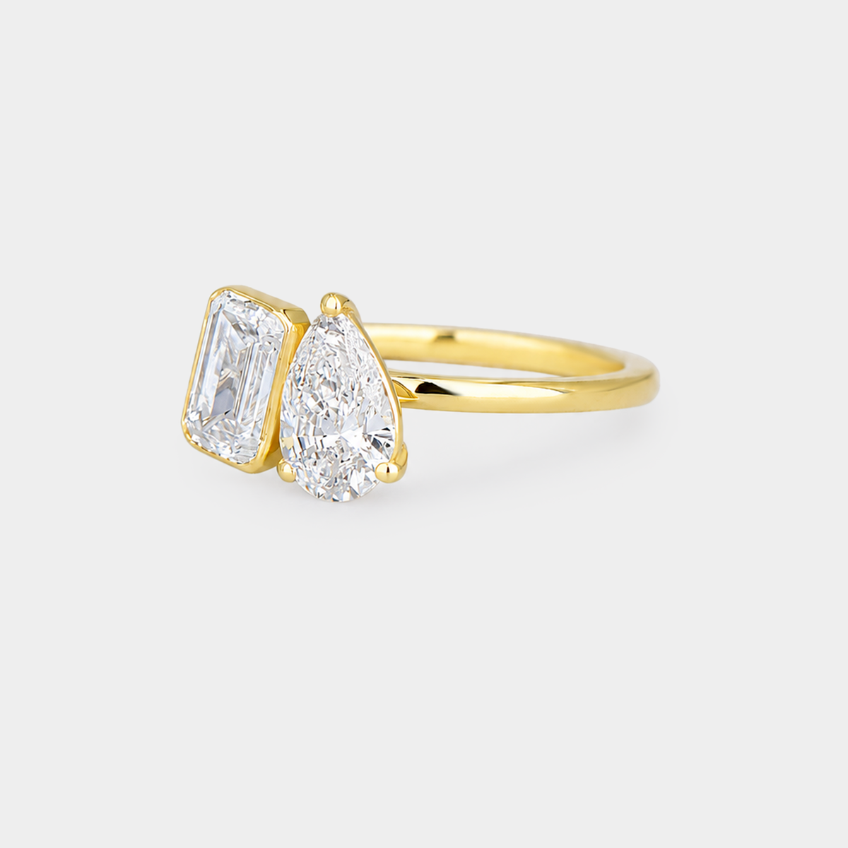 Toi et Moi Diamond Ring - 2.07ct lab grown diamonds