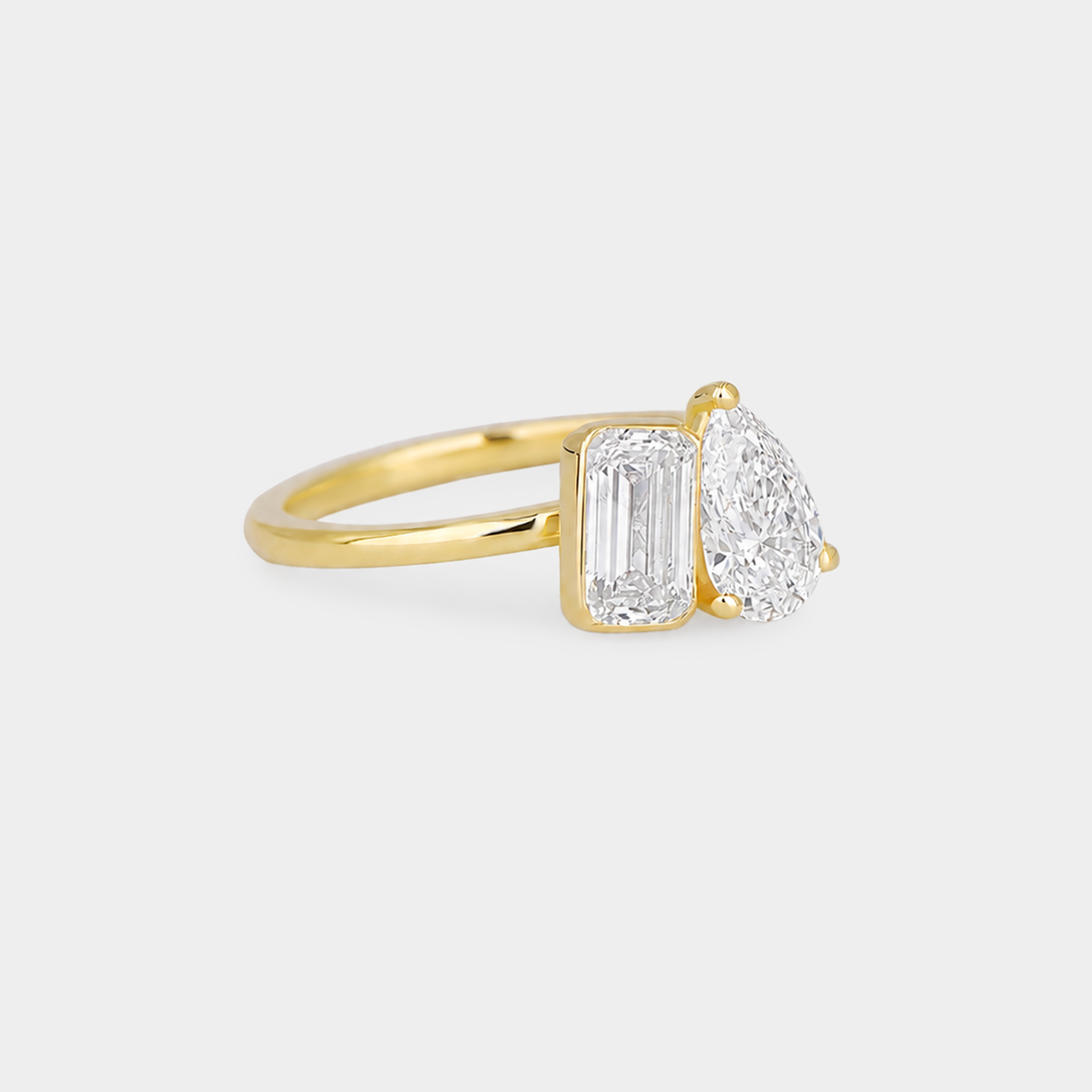 Toi et Moi Diamond Ring - 2.07ct lab grown diamonds