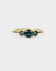 Trilogy Sapphire Ring - 0.53ct Round sapphire