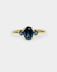 Trilogy Sapphire Ring - 1.47ct oval sapphire