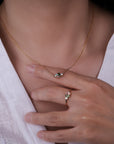 Wild garden cluster ring