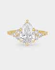 Cluster Diamond Ring - 2.09ct Pear Lab Diamond