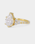 Cluster Diamond Ring - 2.09ct Pear Lab Diamond