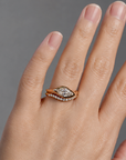 Dune Signet- Marquise Lab Diamond
