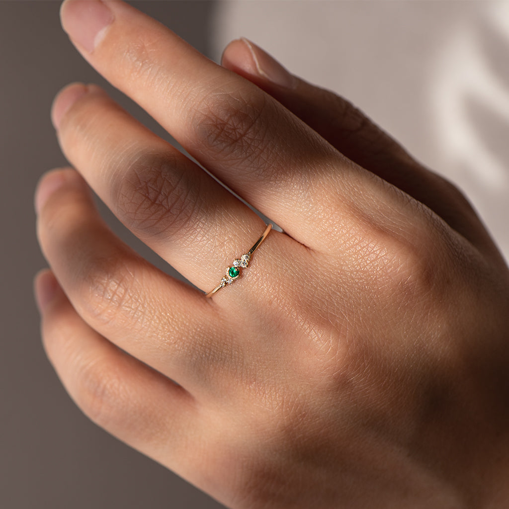 Petite Galaxy Birthstone Ring - Choose your birthstone
