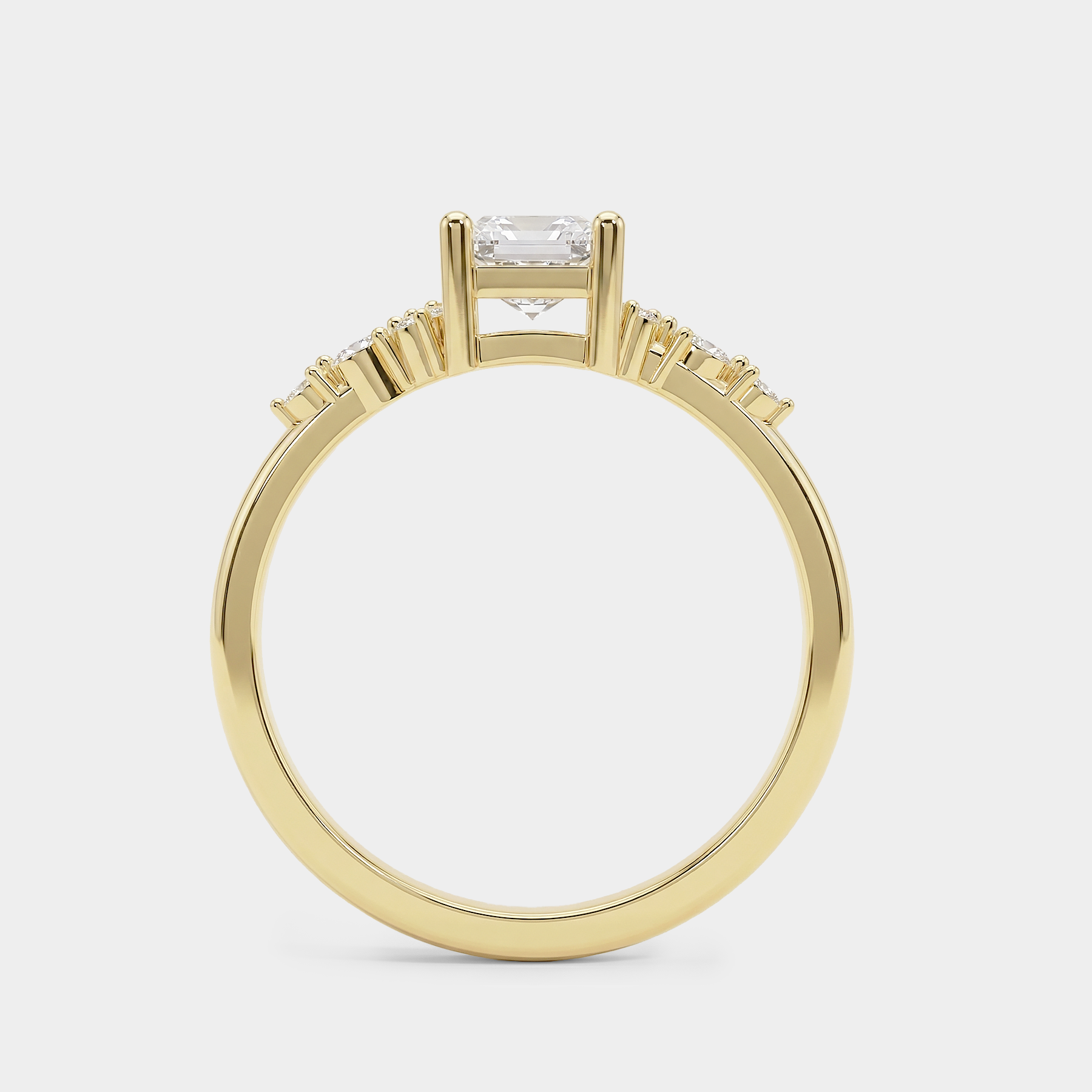Meadow Cluster Diamond Ring – Emerald Lab Diamond