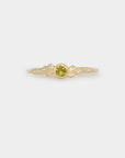 Mini meteorites peridot Ring