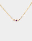 Petite Galaxy Birthstone Necklace - Choose your birthstone