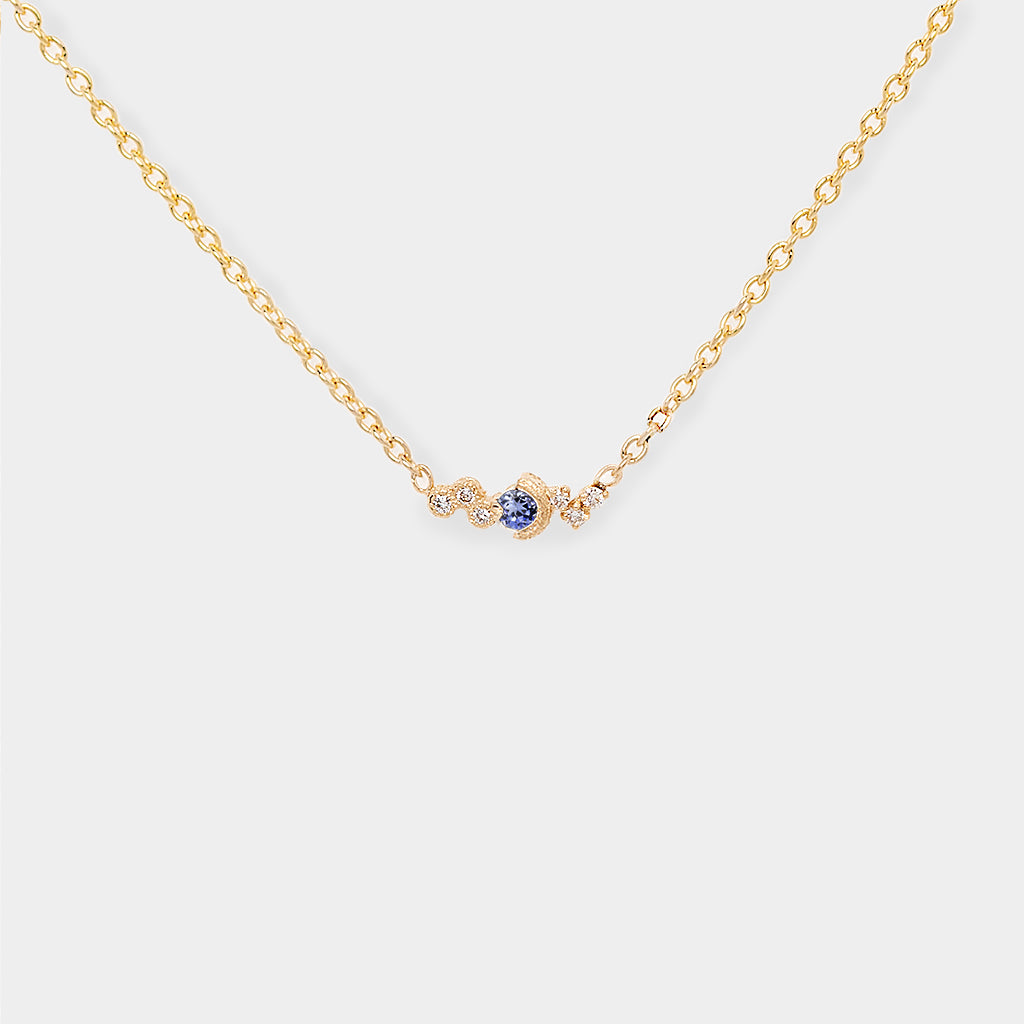 Petite Galaxy Birthstone Necklace - Choose your birthstone