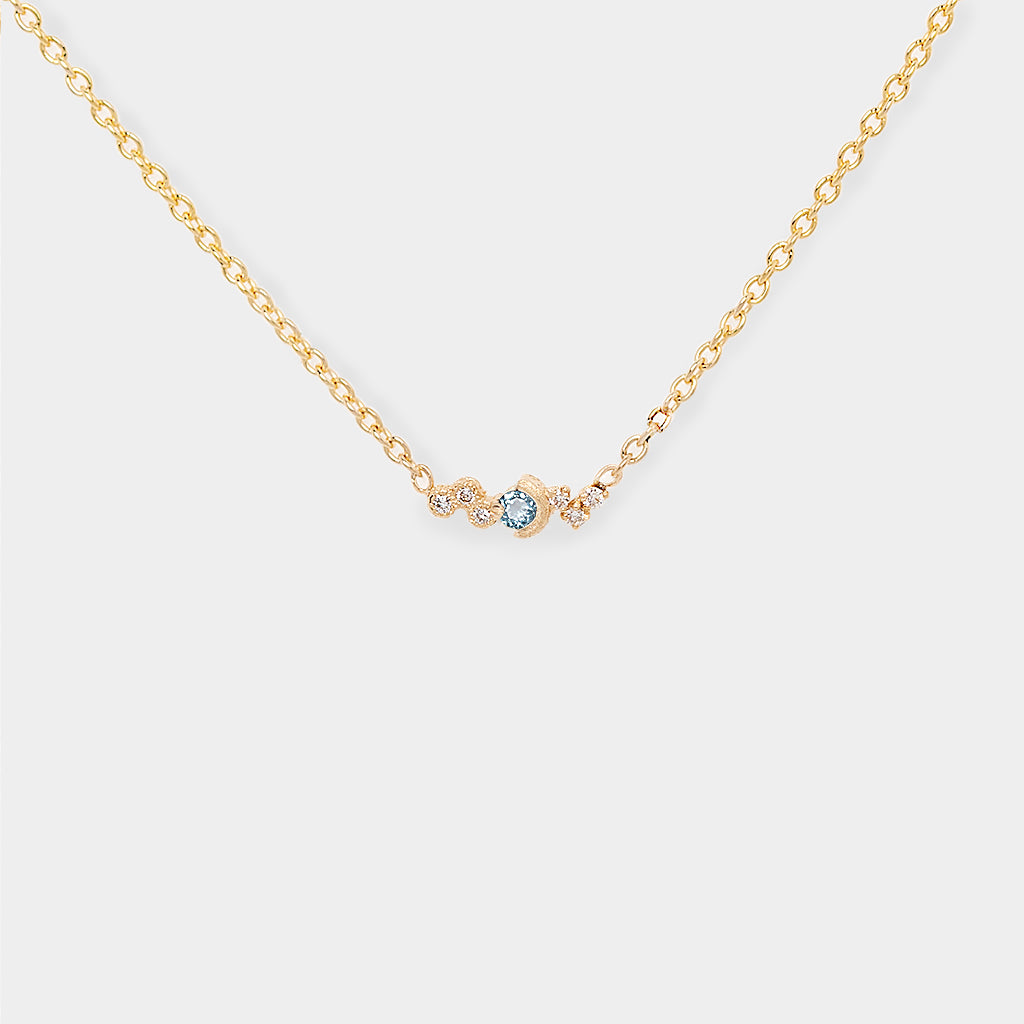 Petite Galaxy Birthstone Necklace - Choose your birthstone