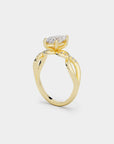 Infinity Diamond Ring - Marquise Lab Diamond