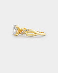 Infinity Diamond Ring - Oval Lab Diamond