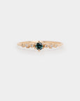 Mini Harmony Teal Sapphire Ring