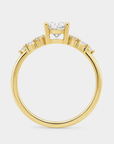 Meadow Cluster Diamond Ring – Oval Lab Diamond