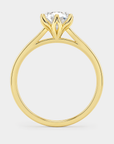 Petal Cathedral Diamond Ring – Oval Lab Diamond