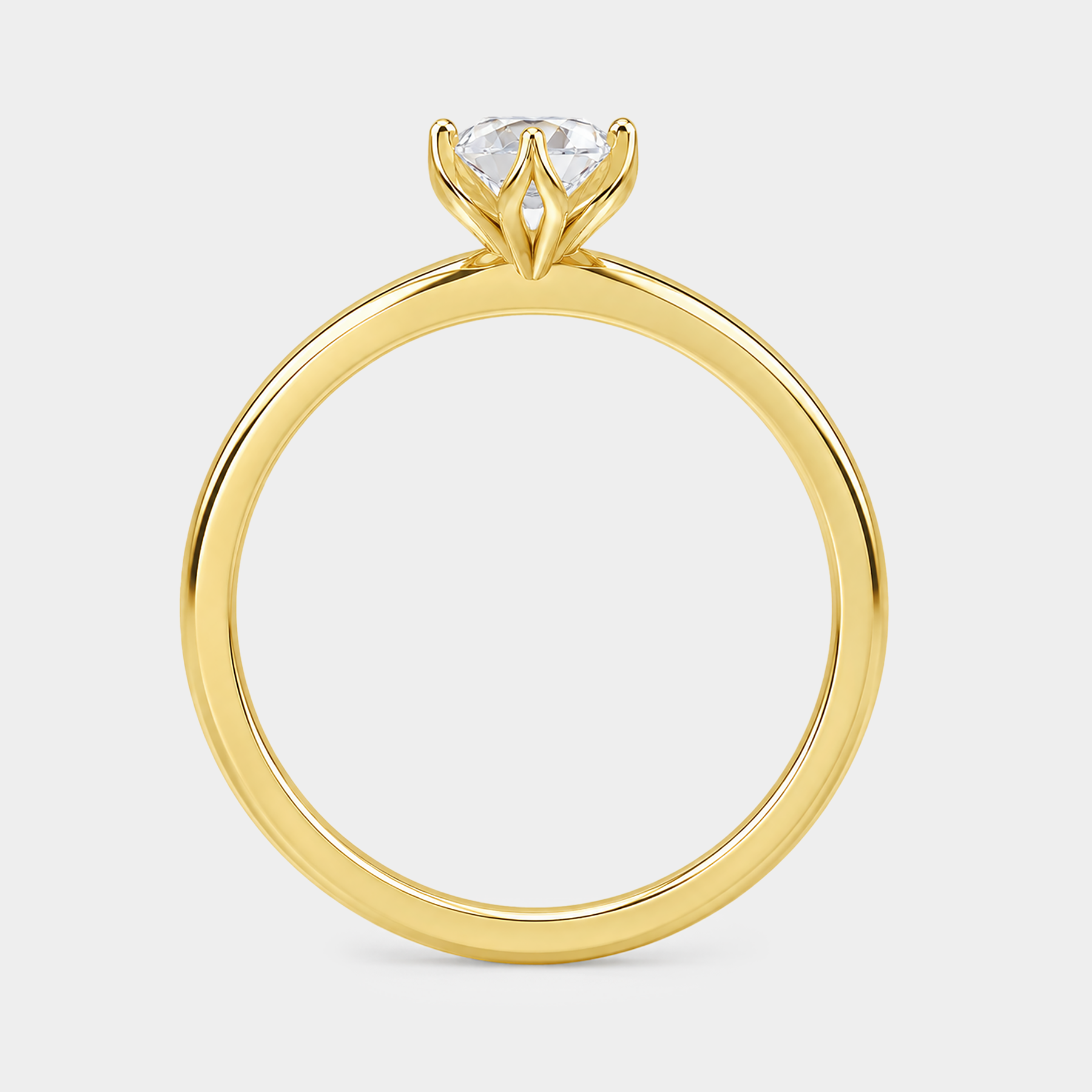 Petal Diamond Ring - Oval Lab Diamond
