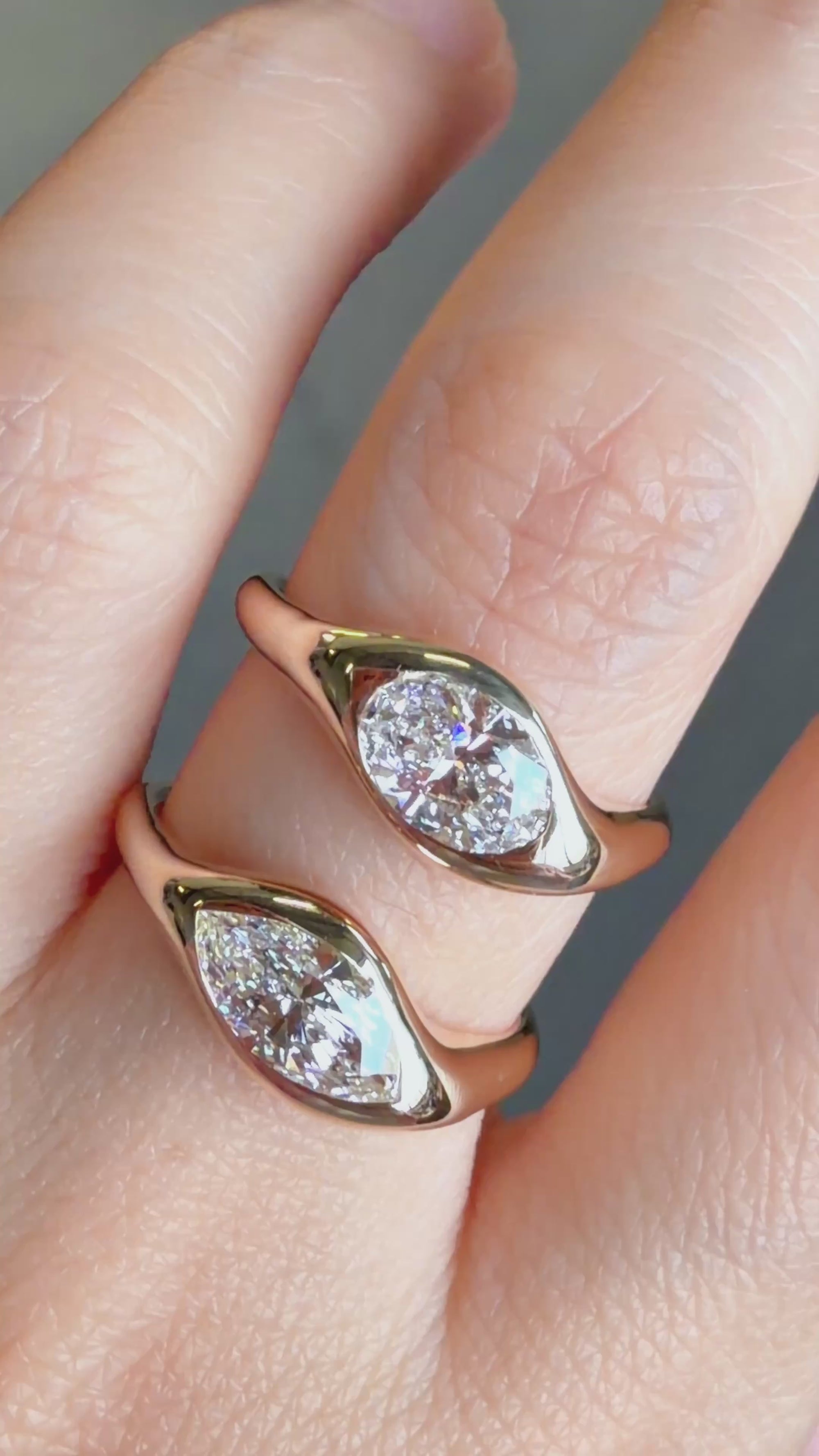 Dune - Marquise and Oval diamond ring