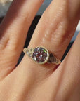 Meteorites Diamond Ring - 1.03ct Round Lab Diamond