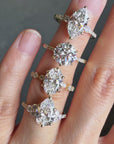 Star Solitaire Diamond Ring - Round Lab Diamond