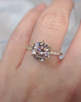 Star Solitaire Diamond Ring - Round Lab Diamond