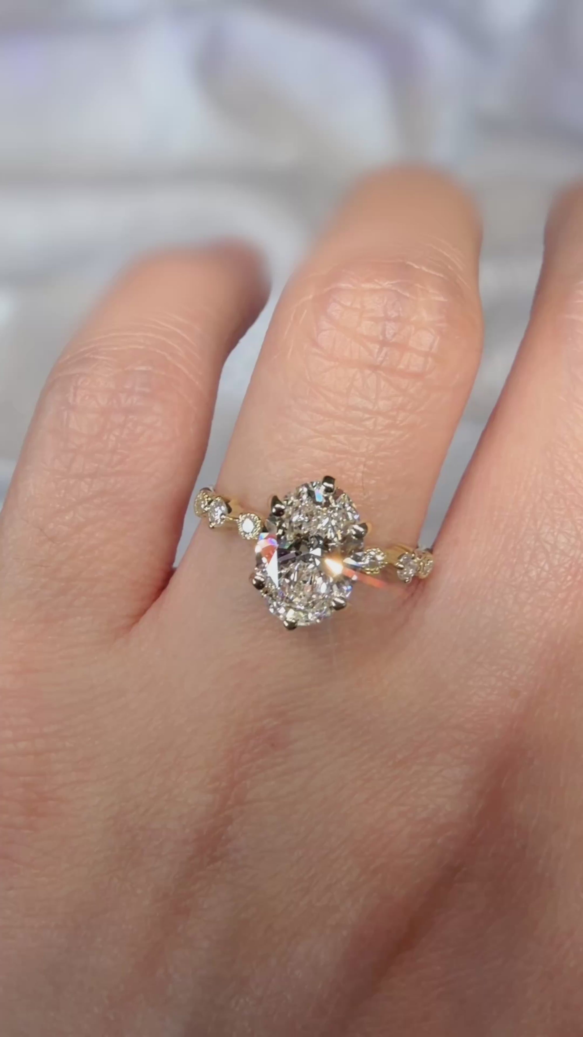 oval harmony diamond ring
