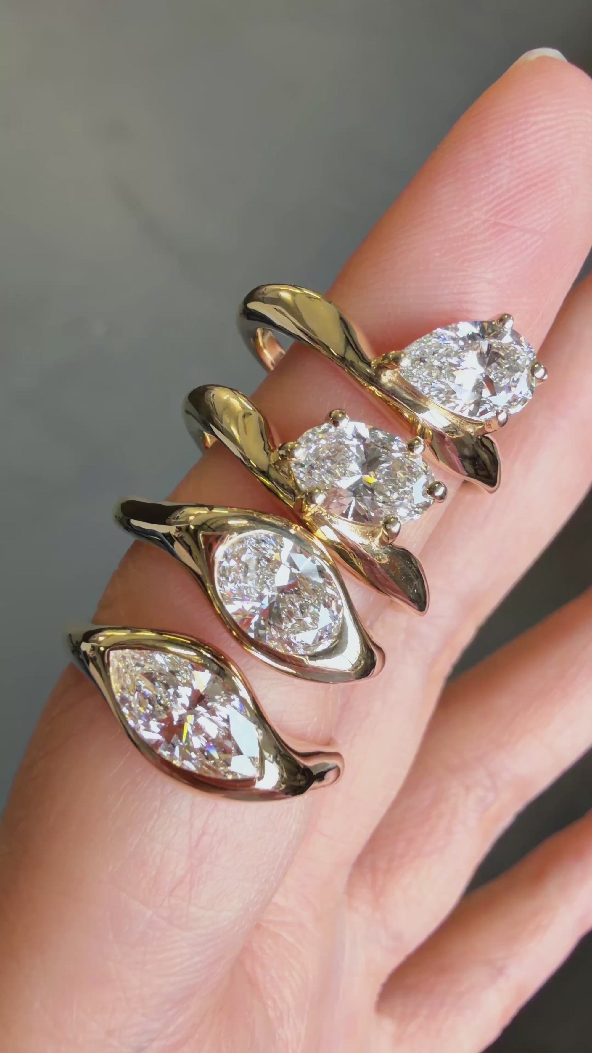 Dune Collection- Diamond rings