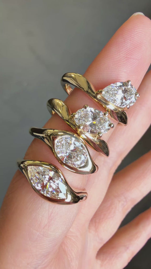 Dune Collection- Diamond rings