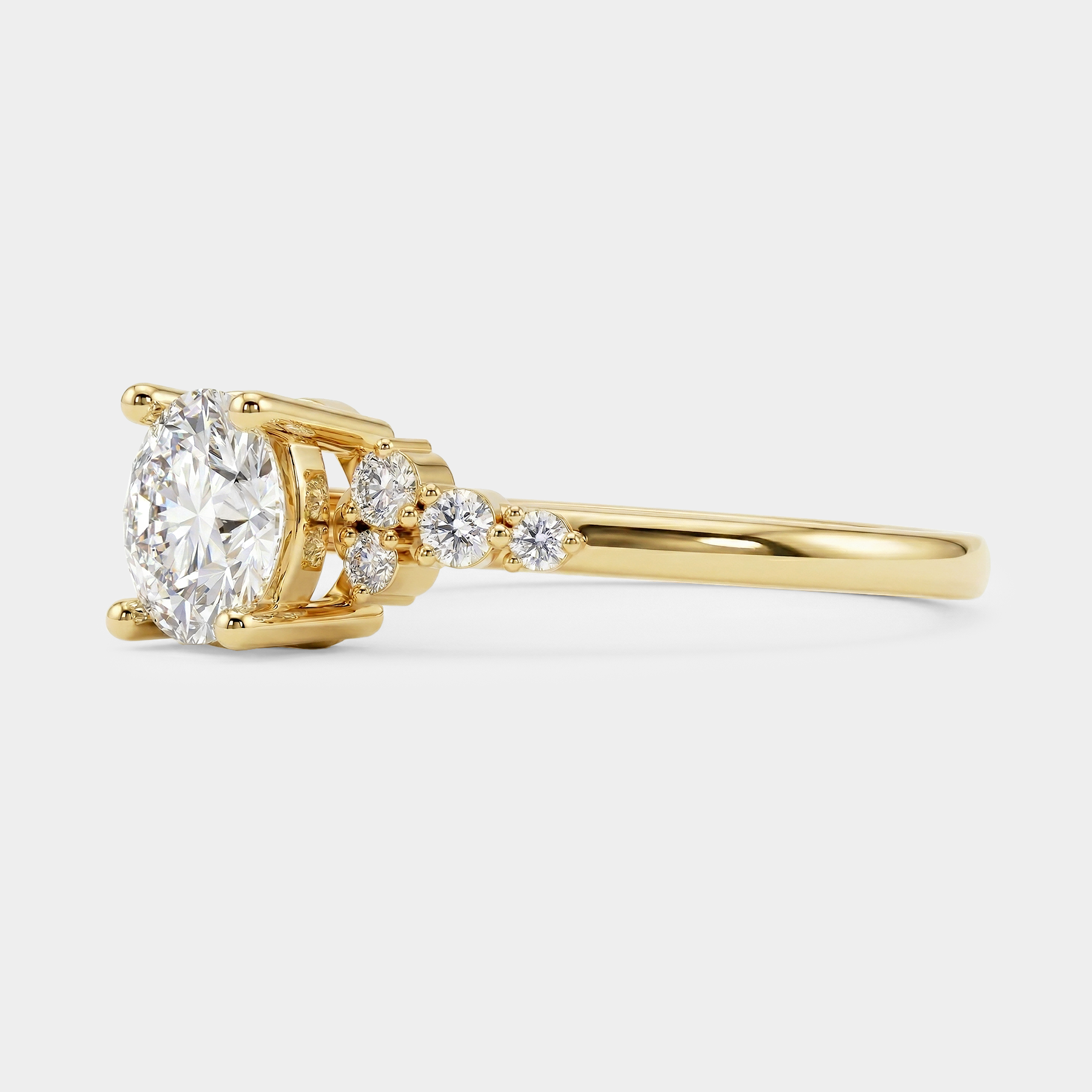 Meadow Cluster Diamond Ring – Round Lab Diamond