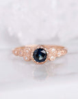 Meteorite - Natural Sapphire Ring