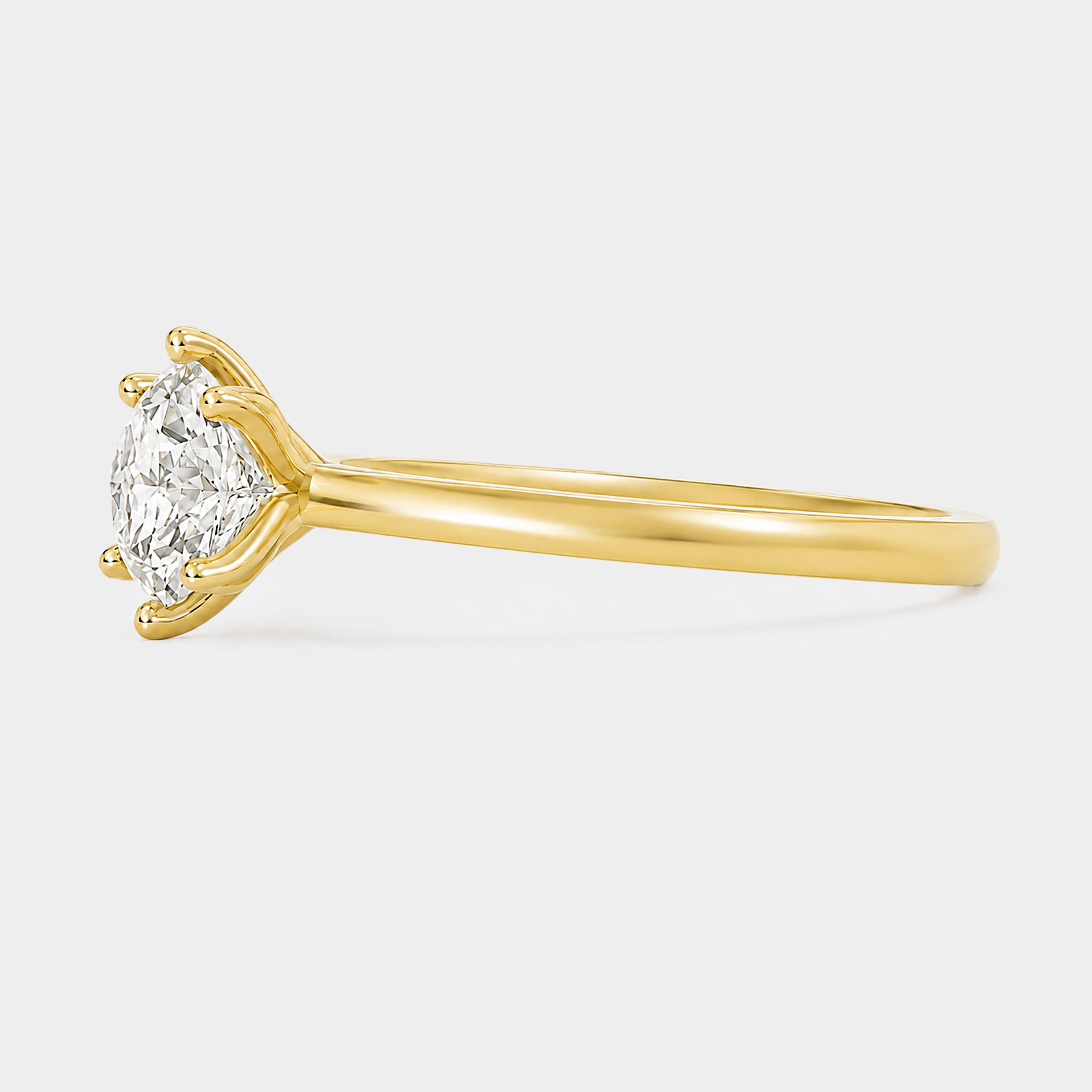 Petal Diamond Ring - Round Lab Diamond