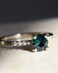 Sapphire solitaire Ring - 1.01ct round sapphire