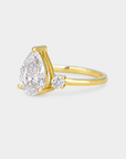Solara Trilogy Diamond Ring - 2.03ct Pear Lab Diamond