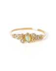 Meteorolite Marquise Opal Diamond Ring (14K) - James & Irisa Jewellery