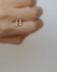 Mini Meteorolite Opal Stud - Single (14K) - James & Irisa Jewellery