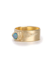 Comet boulder opal band ring 4